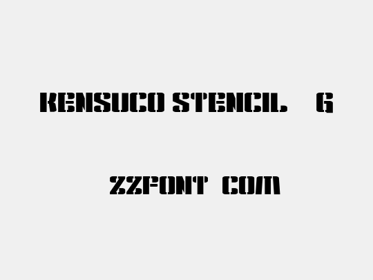 Kensuco Stencil__G