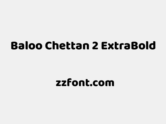 Baloo Chettan 2 ExtraBold