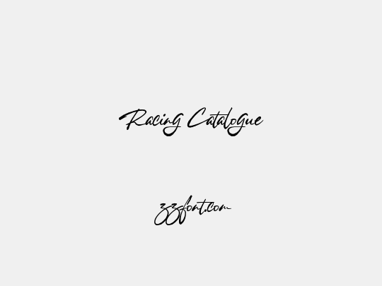 Racing Catalogue