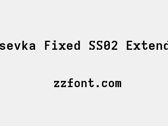 Iosevka Fixed SS02 Extended