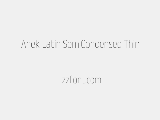 Anek Latin SemiCondensed Thin