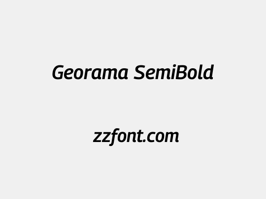 Georama SemiBold