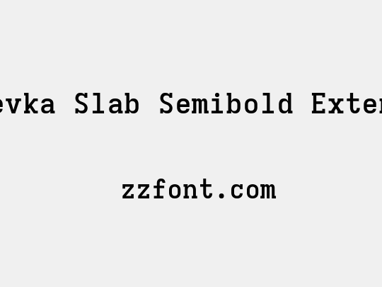 Iosevka Slab Semibold Extended