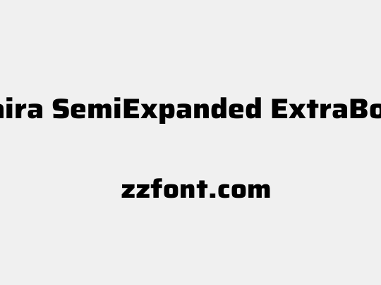 Saira SemiExpanded ExtraBold