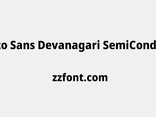Noto Sans Devanagari SemiCondensed ExtraBold