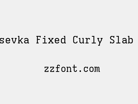 Iosevka Fixed Curly Slab Ex