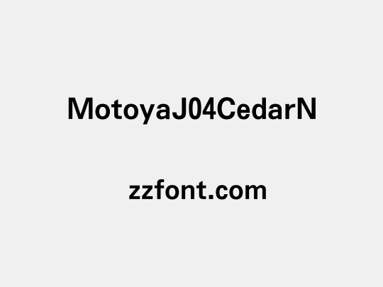 MotoyaJ04CedarN