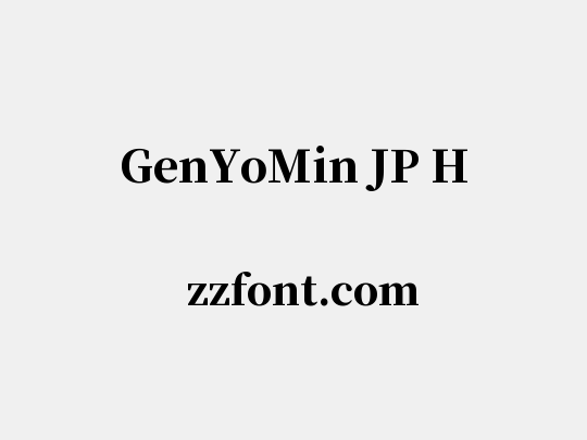 GenYoMin JP H