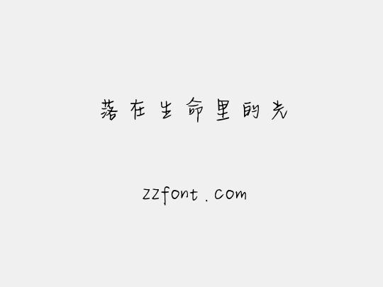 落在生命里的光