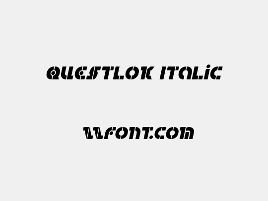 Questlok Italic