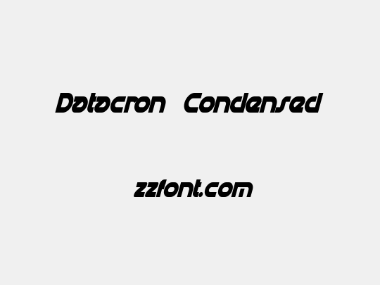 Datacron Condensed