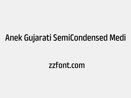 Anek Gujarati SemiCondensed Medium