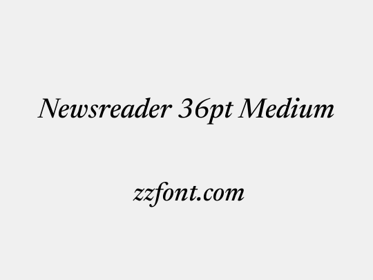 Newsreader 36pt Medium