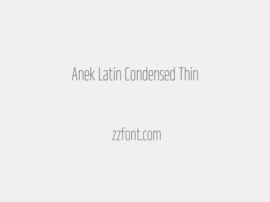 Anek Latin Condensed Thin