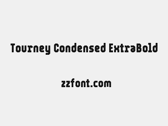 Tourney Condensed ExtraBold