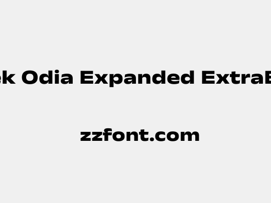 Anek Odia Expanded ExtraBold