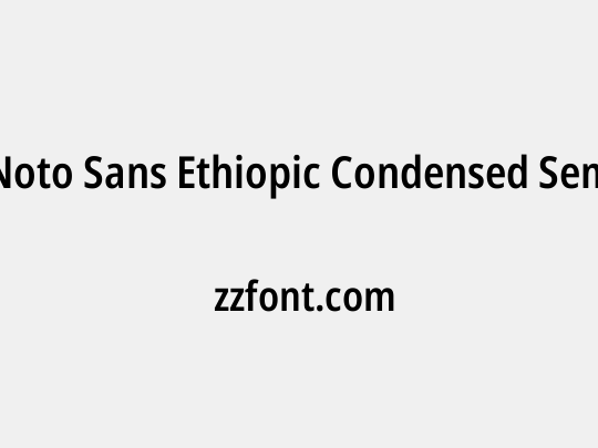 Noto Sans Ethiopic Condensed SemiBold