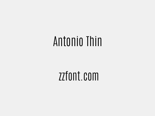 Antonio Thin