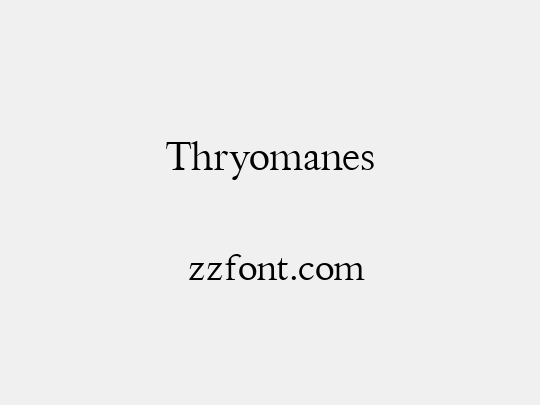 Thryomanes