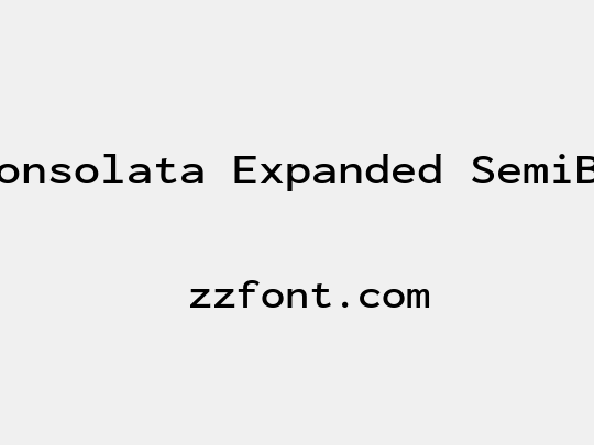 Inconsolata Expanded SemiBold