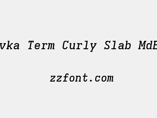 Iosevka Term Curly Slab MdExObl