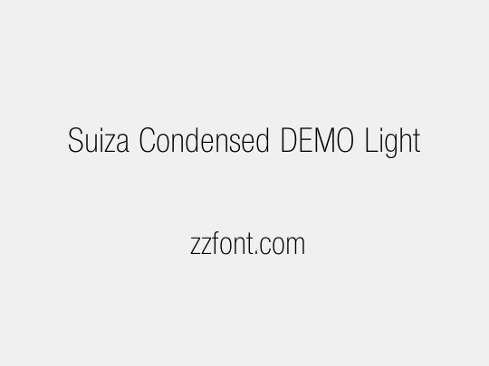 Suiza Condensed DEMO Light