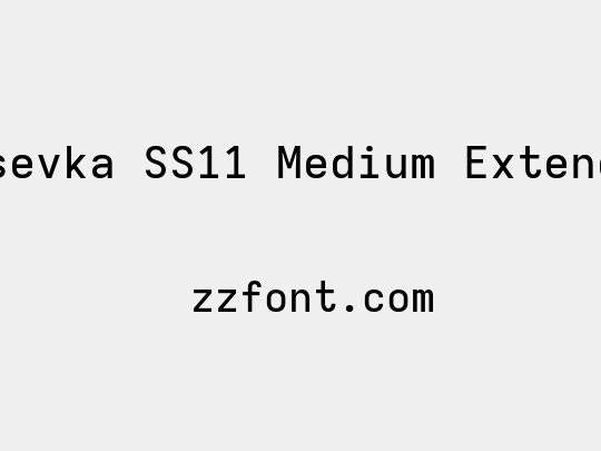 Iosevka SS11 Medium Extended