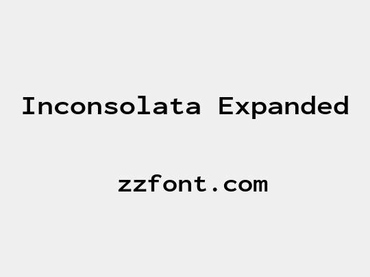 Inconsolata Expanded