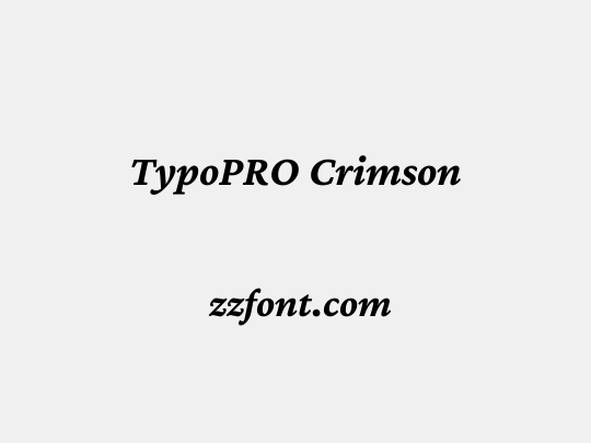 TypoPRO Crimson