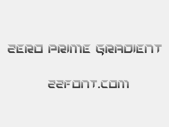 Zero Prime Gradient