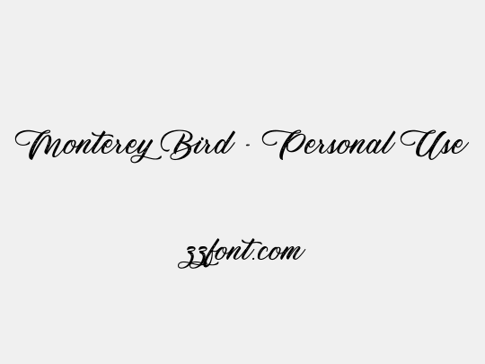 Monterey Bird - Personal Use