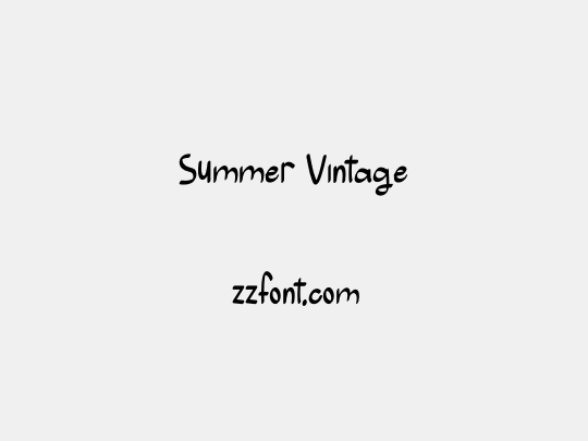 Summer Vintage