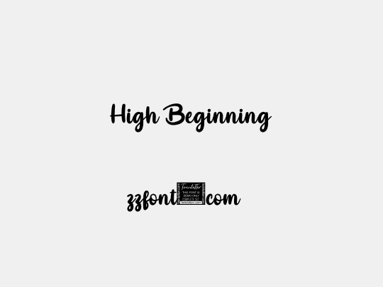 High Beginning