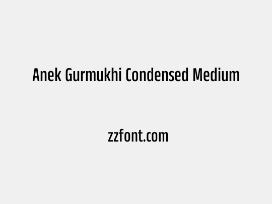 Anek Gurmukhi Condensed Medium