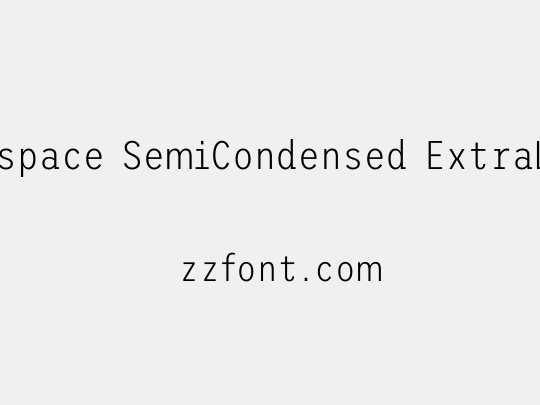 Trispace SemiCondensed ExtraLight