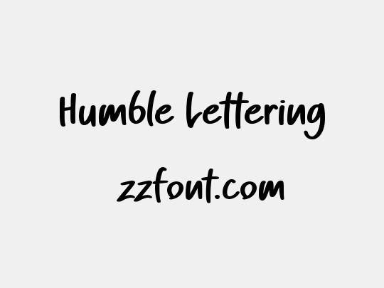 Humble Lettering