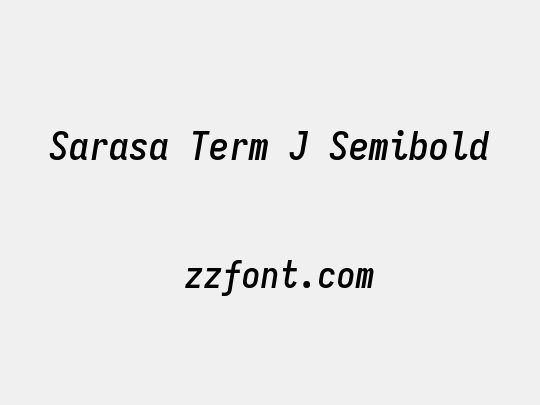 Sarasa Term J Semibold