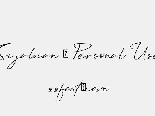 Syabian - Personal Use