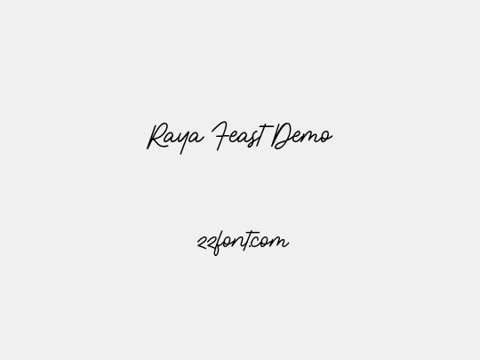 Raya Feast Demo