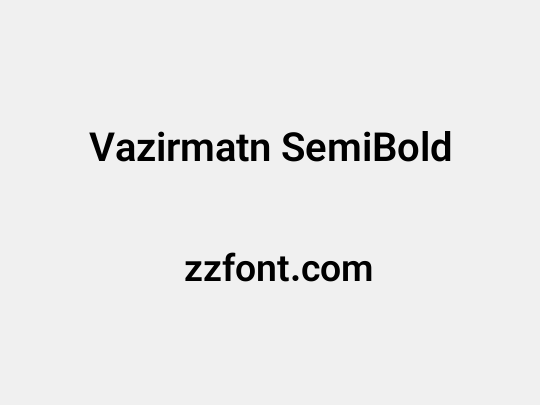 Vazirmatn SemiBold