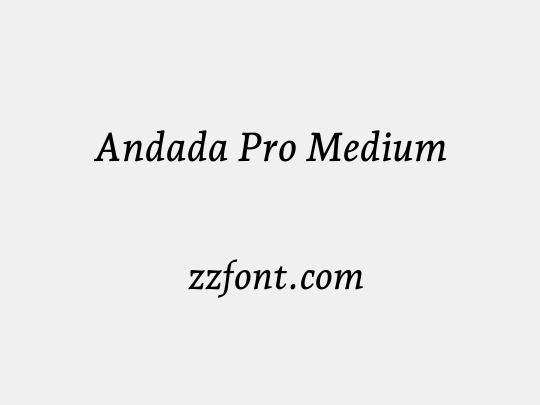 Andada Pro Medium