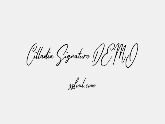 Cilladia Signature DEMO