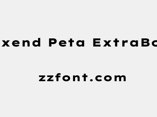 Lexend Peta ExtraBold