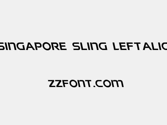 Singapore Sling Leftalic