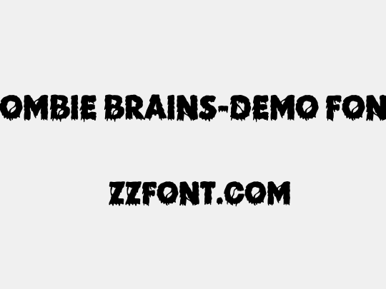 Zombie Brains-DEMO FONT