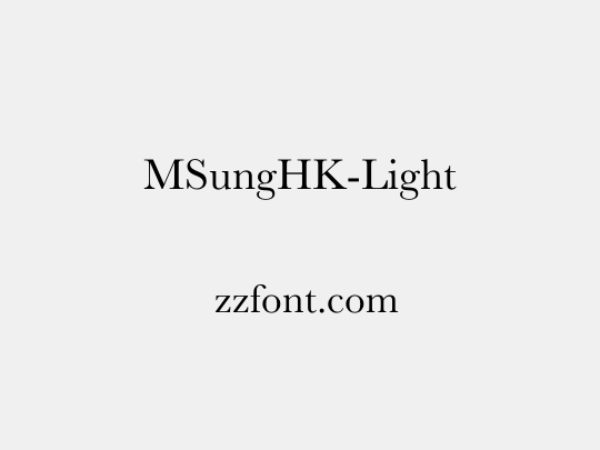 MSungHK-Light