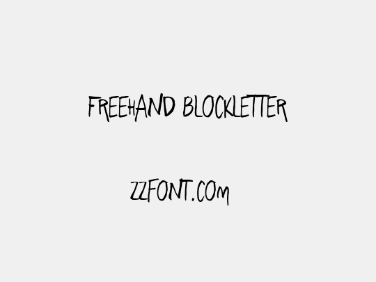 Freehand Blockletter