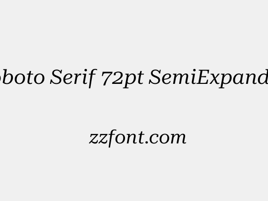 Roboto Serif 72pt SemiExpanded