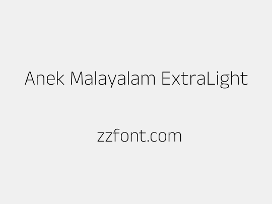 Anek Malayalam ExtraLight