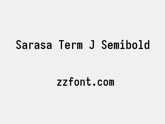 Sarasa Term J Semibold